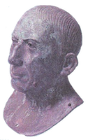 Bronze bust possibly of Caecilius