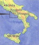 Map of Southern Italy